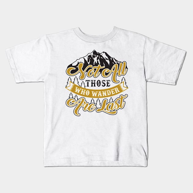 Sport Mountain Kids T-Shirt by Usea Studio